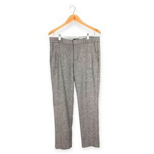 Banana Republic Nova Fides Straight Leg Ryan Pant in Gray Brown Combo Size 10